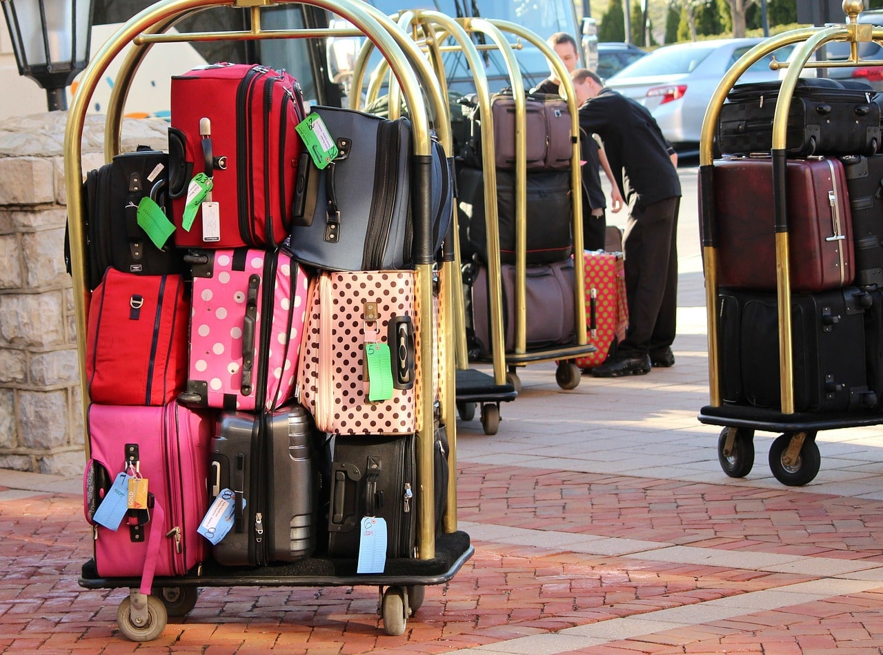 nanoselfclean bellman luggage cart, baggage, luggage trolley